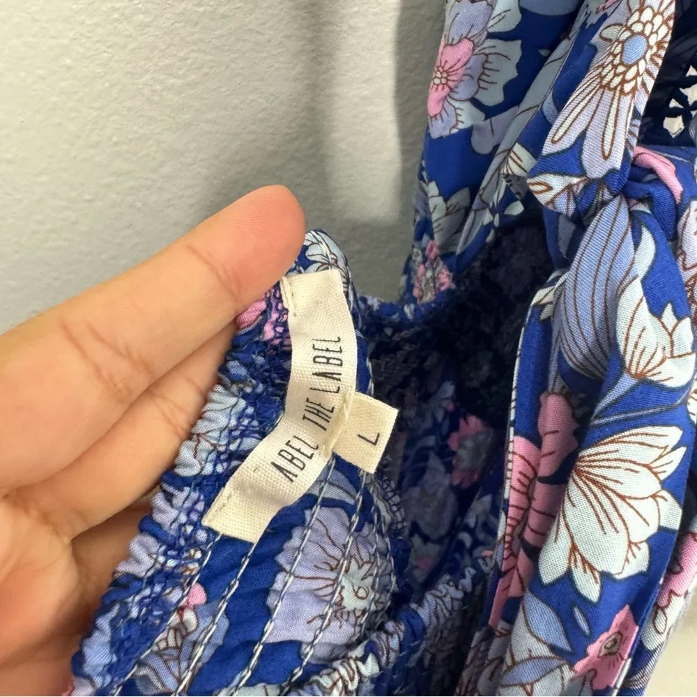 Abel The Label Blue Bell Cottage Floral Maxi Dress‎ - Picture 6 of 9